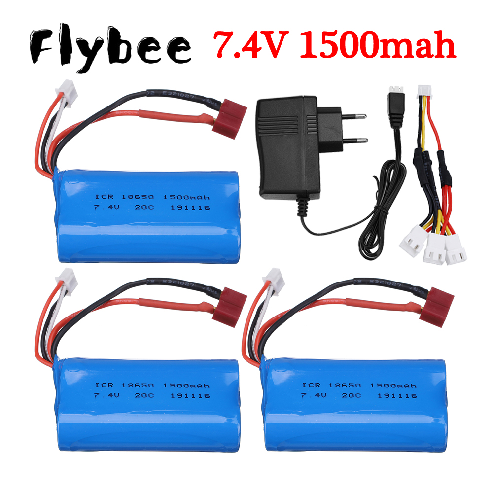 Rc Hobby Zone - 7.4V 1500mah Li-ion Battery 18650 2S