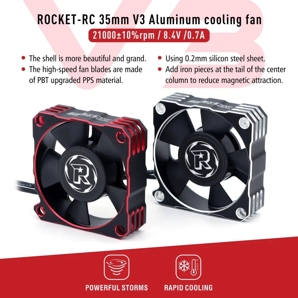 Rc Hobby Motor - Rocket-RC 30mm 35mm 40mm V3 Metal