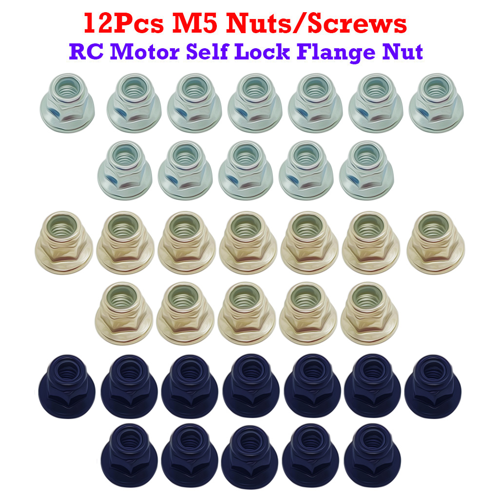 Rc Tire Foam Insert - 12Pcs M5 Nylon Insert Self Lock