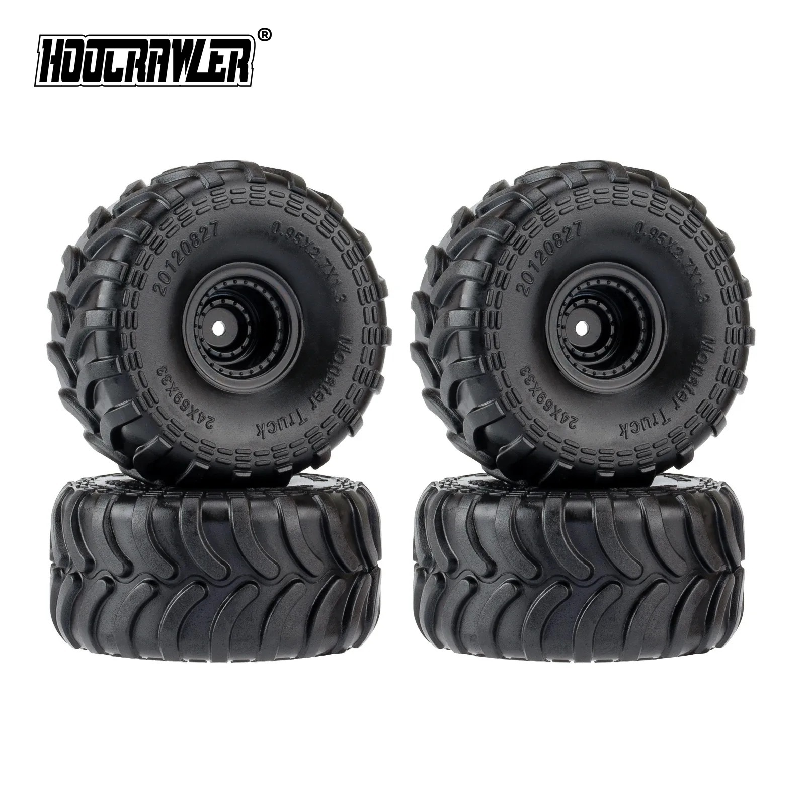 Rc Tire Foam Insert - 4pcs Monster Truck Tires with Wheels