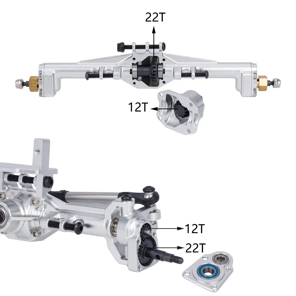 Aluminum CNC Portal Axles +10m - Rc Hobby Factory review and price