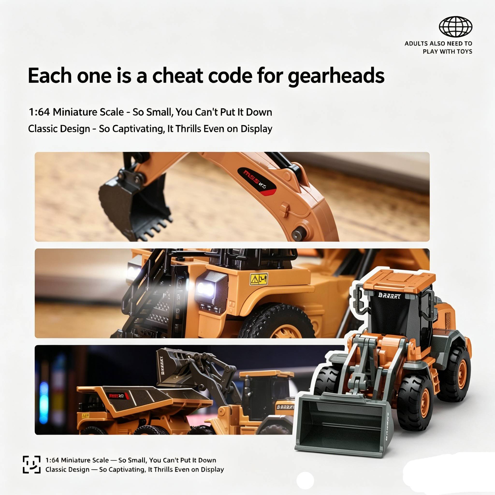 1/64 Mini Remote Controlled Bu - Rc Hobby Excavator review and price