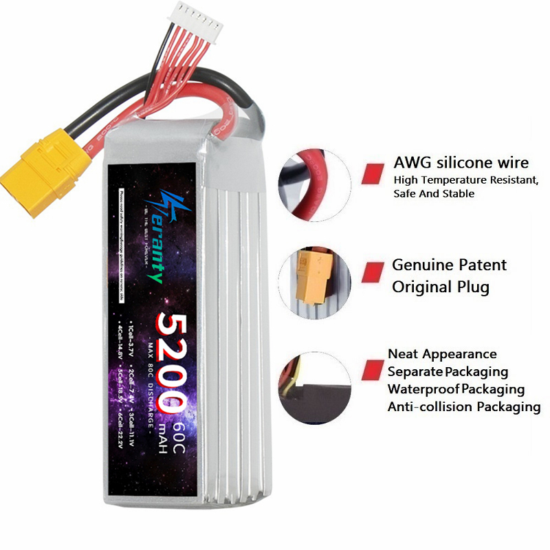 TERANTY 6S 5200mAh Lipo Batter - Rc Hobby Factory review and price