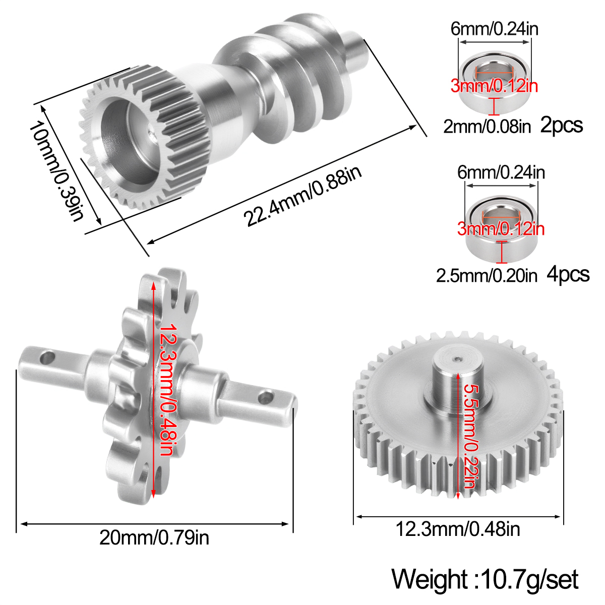 Stainless Steel Gearbox Gear S - Rc Hobby Factory review and price
