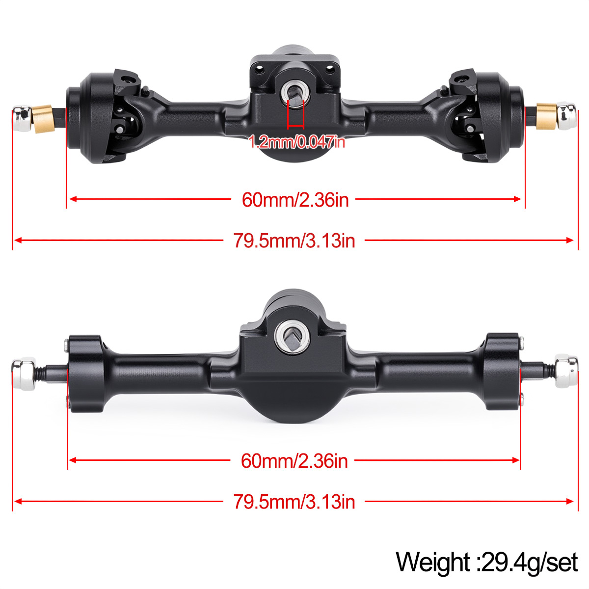 Aluminum Alloy Complete Front  - Rc Hobby Factory review and price